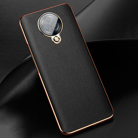 Coque Silicone Gel Motif Cuir Housse Etui pour Vivo Nex 3S Noir