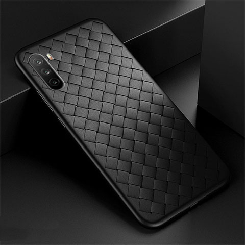 Coque Silicone Gel Motif Cuir Housse Etui S01 pour Huawei Mate 40 Lite 5G Noir