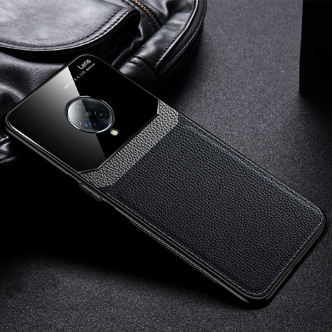 Coque Silicone Gel Motif Cuir Housse Etui S02 pour Vivo Nex 3 Noir