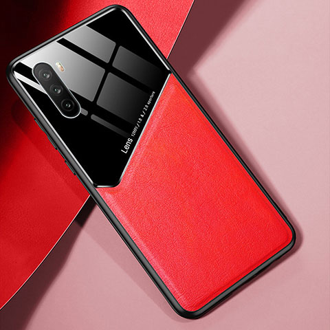 Coque Silicone Gel Motif Cuir Housse Etui S04 pour Huawei Mate 40 Lite 5G Rouge