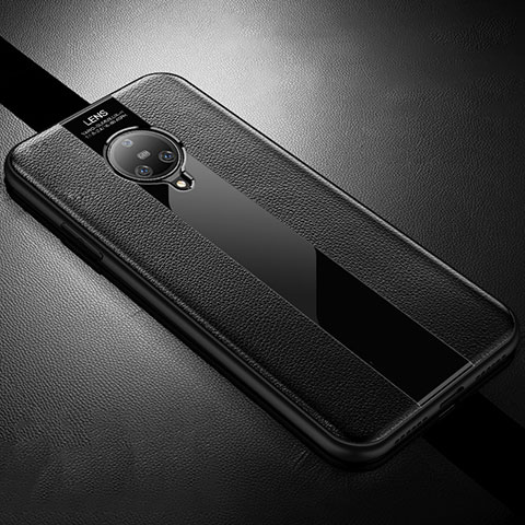 Coque Silicone Gel Motif Cuir Housse Etui S04 pour Vivo Nex 3 5G Noir