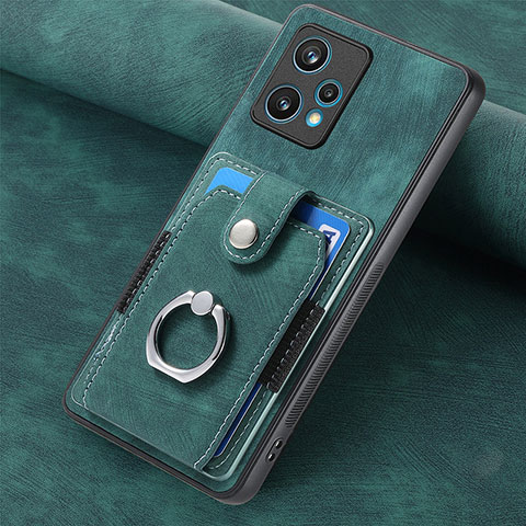 Coque Silicone Gel Motif Cuir Housse Etui SD2 pour Realme Narzo 50 Pro 5G Vert