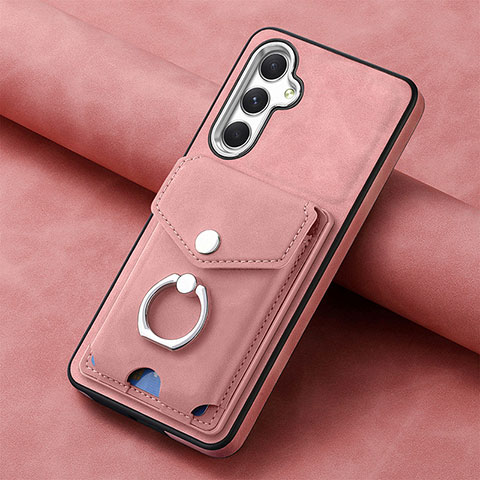 Coque Silicone Gel Motif Cuir Housse Etui SD3 pour Samsung Galaxy M44 5G Rose