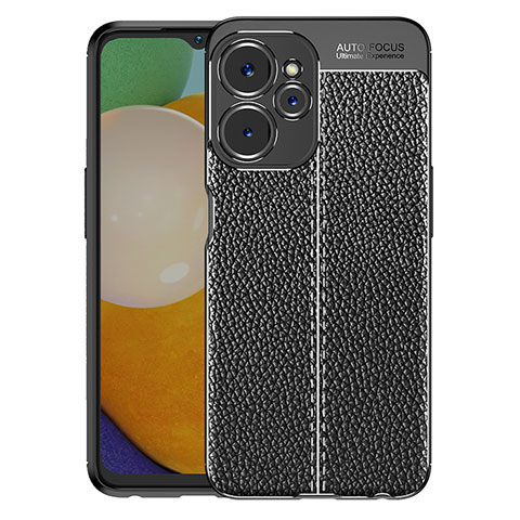 Coque Silicone Gel Motif Cuir Housse Etui WL1 pour Realme 10T 5G Noir