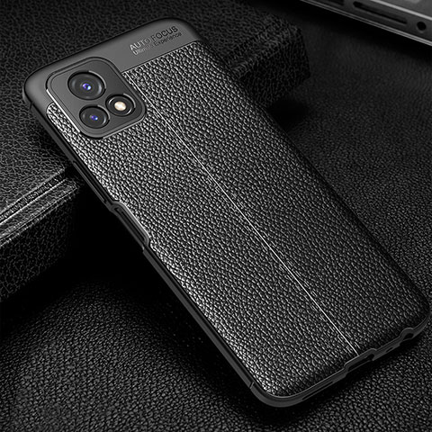 Coque Silicone Gel Motif Cuir Housse Etui WL1 pour Vivo Y31s 5G Noir