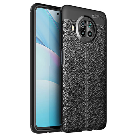 Coque Silicone Gel Motif Cuir Housse Etui WL1 pour Xiaomi Mi 10i 5G Noir