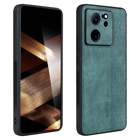 Coque Silicone Gel Motif Cuir Housse Etui YZ1 pour Xiaomi Redmi K60 Ultra 5G Vert