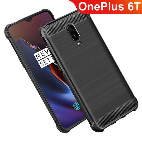 Coque Silicone Gel Serge pour OnePlus 6T Noir