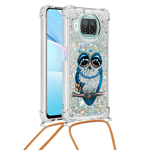 Coque Silicone Housse Etui Gel Bling-Bling avec Laniere Strap S02 pour Xiaomi Mi 10i 5G Mixte