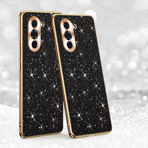 Coque Silicone Housse Etui Gel Bling-Bling GS1 pour Huawei Nova 10 Noir