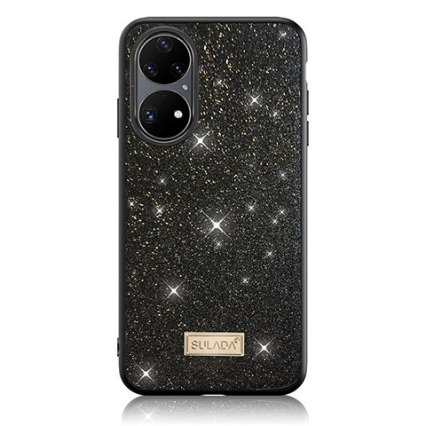 Coque Silicone Housse Etui Gel Bling-Bling LD1 pour Huawei P50e Noir