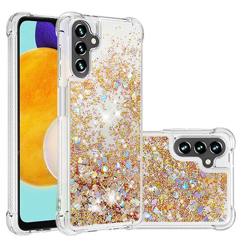 Coque Silicone Housse Etui Gel Bling-Bling S01 pour Samsung Galaxy A13 5G Or