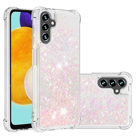 Coque Silicone Housse Etui Gel Bling-Bling S01 pour Samsung Galaxy A13 5G Rose