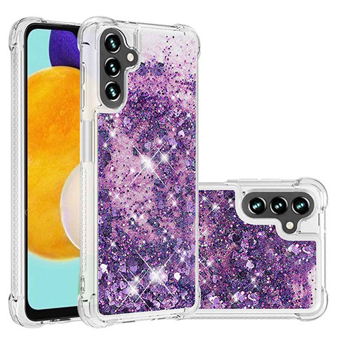 Coque Silicone Housse Etui Gel Bling-Bling S01 pour Samsung Galaxy A13 5G Violet