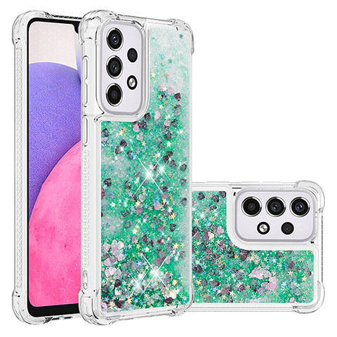 Coque Silicone Housse Etui Gel Bling-Bling S01 pour Samsung Galaxy A33 5G Vert