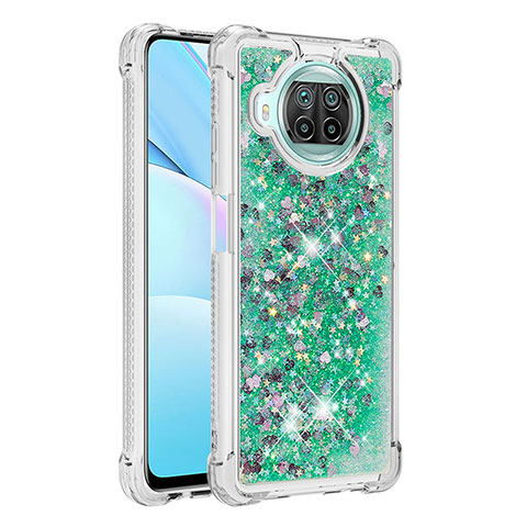 Coque Silicone Housse Etui Gel Bling-Bling S01 pour Xiaomi Mi 10T Lite 5G Vert