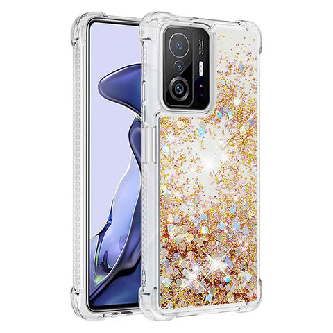 Coque Silicone Housse Etui Gel Bling-Bling S01 pour Xiaomi Mi 11T Pro 5G Or