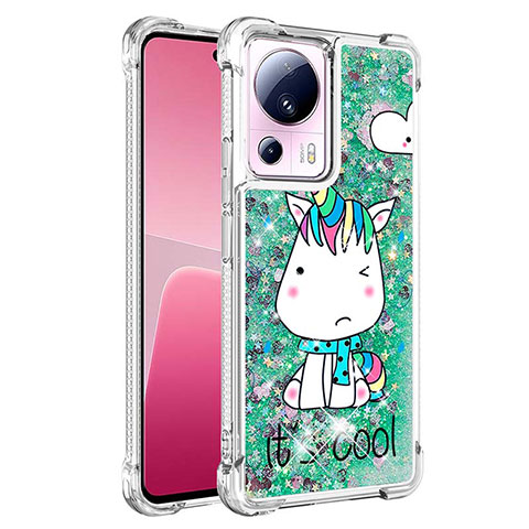 Coque Silicone Housse Etui Gel Bling-Bling S01 pour Xiaomi Mi 12 Lite NE 5G Vert