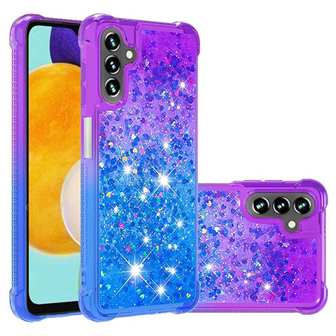 Coque Silicone Housse Etui Gel Bling-Bling S02 pour Samsung Galaxy A04s Violet