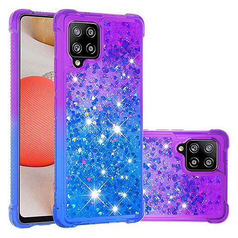 Coque Silicone Housse Etui Gel Bling-Bling S02 pour Samsung Galaxy A42 5G Violet