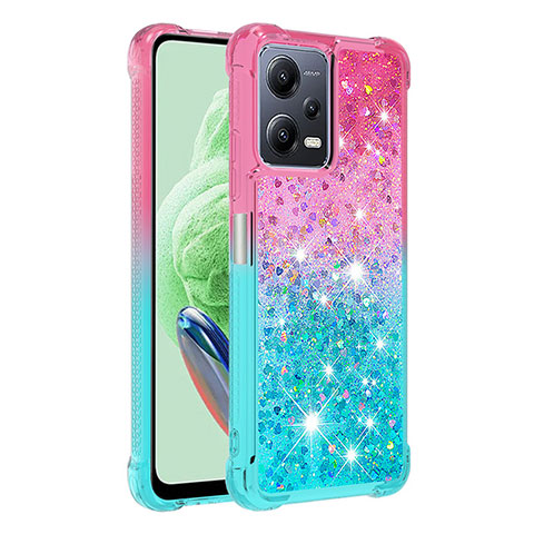 Coque Silicone Housse Etui Gel Bling-Bling S02 pour Xiaomi Poco X5 5G Rose