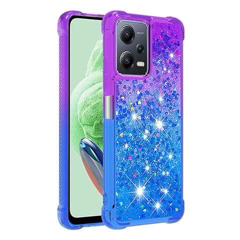 Coque Silicone Housse Etui Gel Bling-Bling S02 pour Xiaomi Poco X5 5G Violet