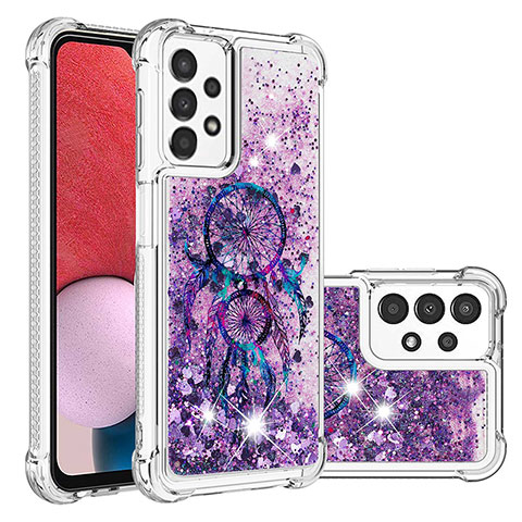 Coque Silicone Housse Etui Gel Bling-Bling S03 pour Samsung Galaxy A13 4G Violet