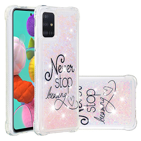 Coque Silicone Housse Etui Gel Bling-Bling S03 pour Samsung Galaxy A51 4G Mixte