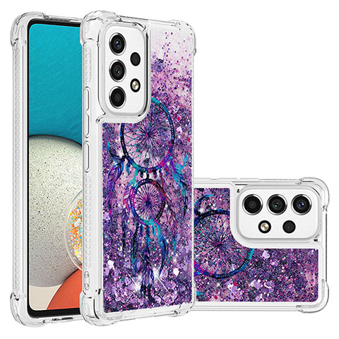 Coque Silicone Housse Etui Gel Bling-Bling S03 pour Samsung Galaxy A53 5G Violet