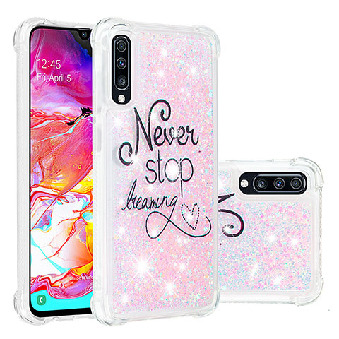 Coque Silicone Housse Etui Gel Bling-Bling S03 pour Samsung Galaxy A70 Mixte