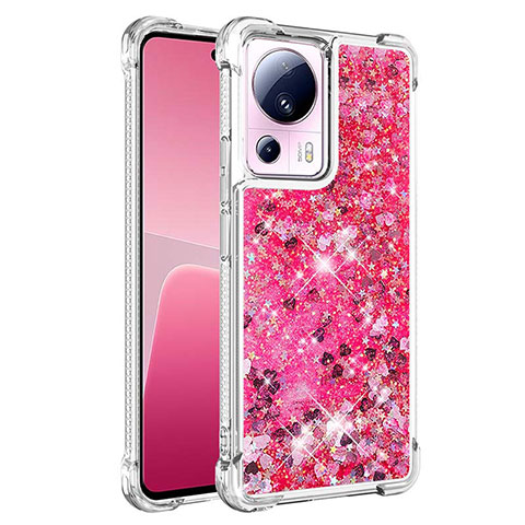 Coque Silicone Housse Etui Gel Bling-Bling S03 pour Xiaomi Civi 2 5G Rose Rouge