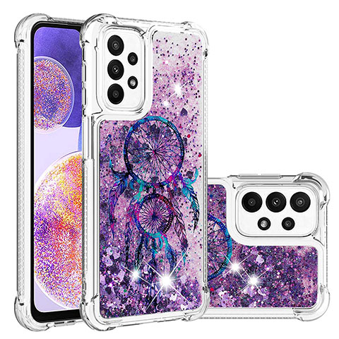 Coque Silicone Housse Etui Gel Bling-Bling S04 pour Samsung Galaxy A23 4G Violet