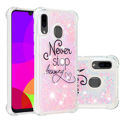 Coque Silicone Housse Etui Gel Bling-Bling S05 pour Samsung Galaxy M10S Mixte