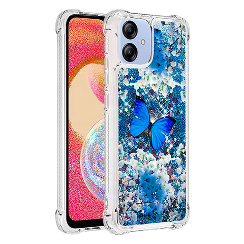 Coque Silicone Housse Etui Gel Bling-Bling YB1 pour Samsung Galaxy A04 4G Bleu