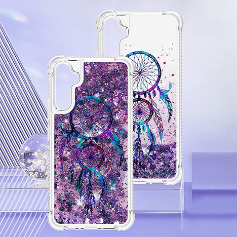 Coque Silicone Housse Etui Gel Bling-Bling YB1 pour Samsung Galaxy A34 5G Violet