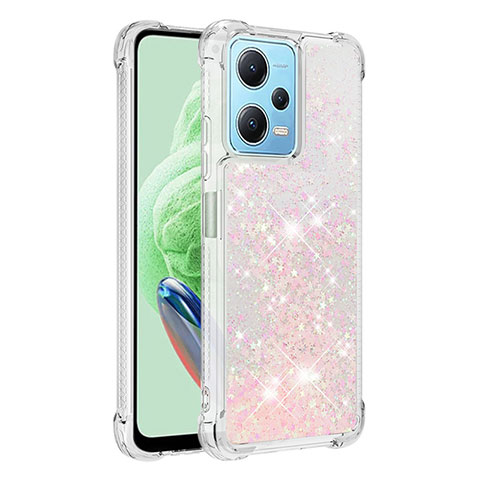 Coque Silicone Housse Etui Gel Bling-Bling YB1 pour Xiaomi Poco X5 5G Rose