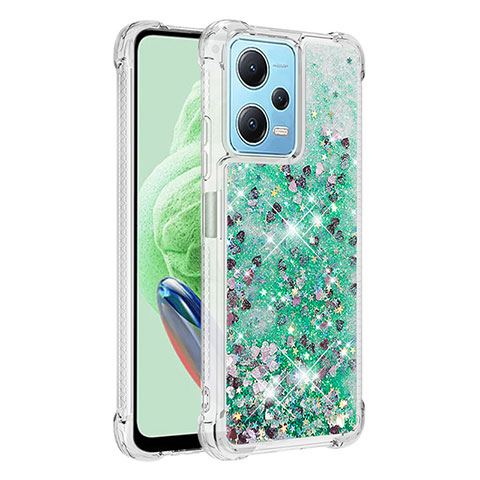 Coque Silicone Housse Etui Gel Bling-Bling YB1 pour Xiaomi Poco X5 5G Vert