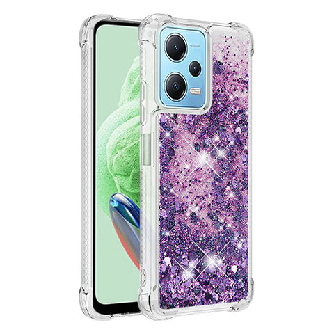 Coque Silicone Housse Etui Gel Bling-Bling YB1 pour Xiaomi Poco X5 5G Violet