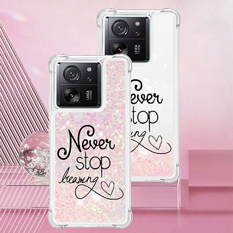 Coque Silicone Housse Etui Gel Bling-Bling YB1 pour Xiaomi Redmi K60 Ultra 5G Or Rose