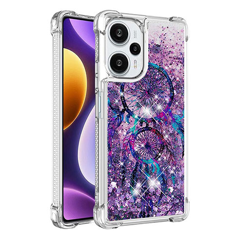 Coque Silicone Housse Etui Gel Bling-Bling YB1 pour Xiaomi Redmi Note 12 Turbo 5G Violet