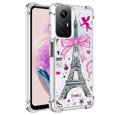 Coque Silicone Housse Etui Gel Bling-Bling YB1 pour Xiaomi Redmi Note 12S Or Rose