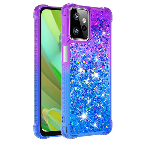 Coque Silicone Housse Etui Gel Bling-Bling YB2 pour Motorola Moto G Power 5G (2023) Violet