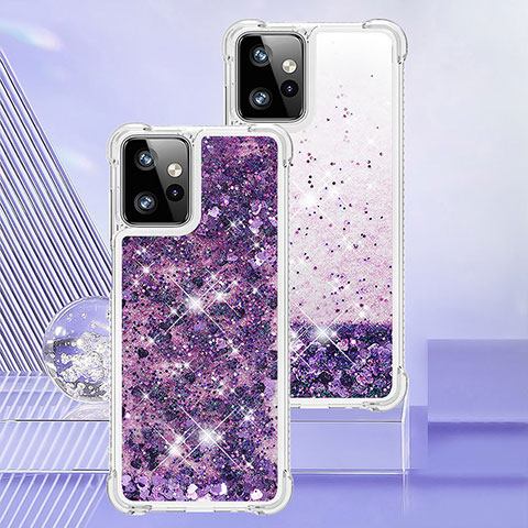 Coque Silicone Housse Etui Gel Bling-Bling YB3 pour Motorola Moto G Power 5G (2023) Violet