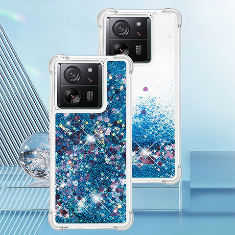 Coque Silicone Housse Etui Gel Bling-Bling YB3 pour Xiaomi Redmi K60 Ultra 5G Bleu