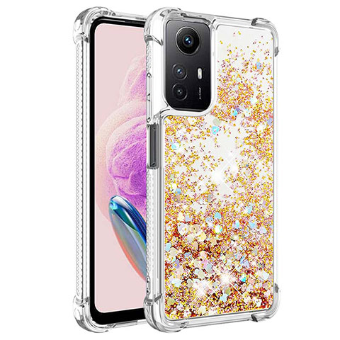 Coque Silicone Housse Etui Gel Bling-Bling YB3 pour Xiaomi Redmi Note 12S Or