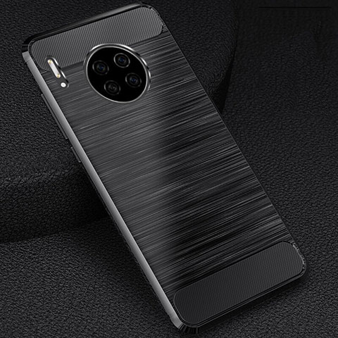 Coque Silicone Housse Etui Gel Line C02 pour Huawei Mate 30 Noir