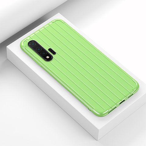 Coque Silicone Housse Etui Gel Line C02 pour Huawei Nova 6 5G Vert