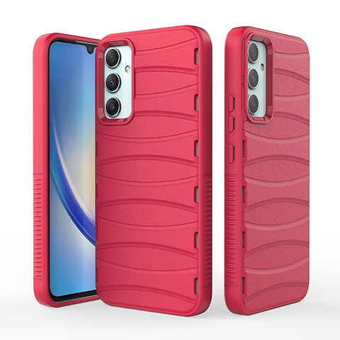 Coque Silicone Housse Etui Gel Line KC1 pour Samsung Galaxy A34 5G Rouge