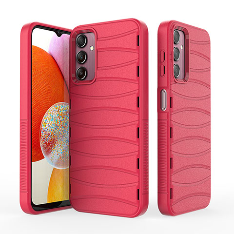 Coque Silicone Housse Etui Gel Line KC1 pour Samsung Galaxy M44 5G Rouge