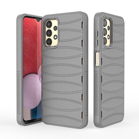 Coque Silicone Housse Etui Gel Line KC2 pour Samsung Galaxy A13 4G Gris